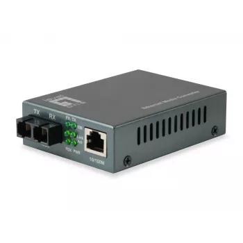 LevelOne RJ45–SC Fast Ethernet keitiklis, vienmodis šviesolaidis, 1550nm, 80km
