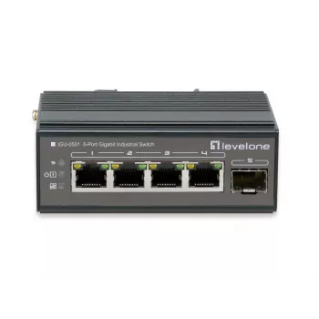 Tinklo jungiklis LevelOne IGU-0501 Gigabit Ethernet PoE juodas