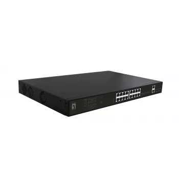 LevelOne GEP-2021 tinklo jungiklis Nevaldomas Gigabit Ethernet (10/100/1000) Maitinimas per Ethernet (PoE) 1U Juodas