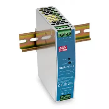 Maitinimo šaltinis LevelOne 24V DC 75W DIN bėgiui, -20 ~ +70 °C