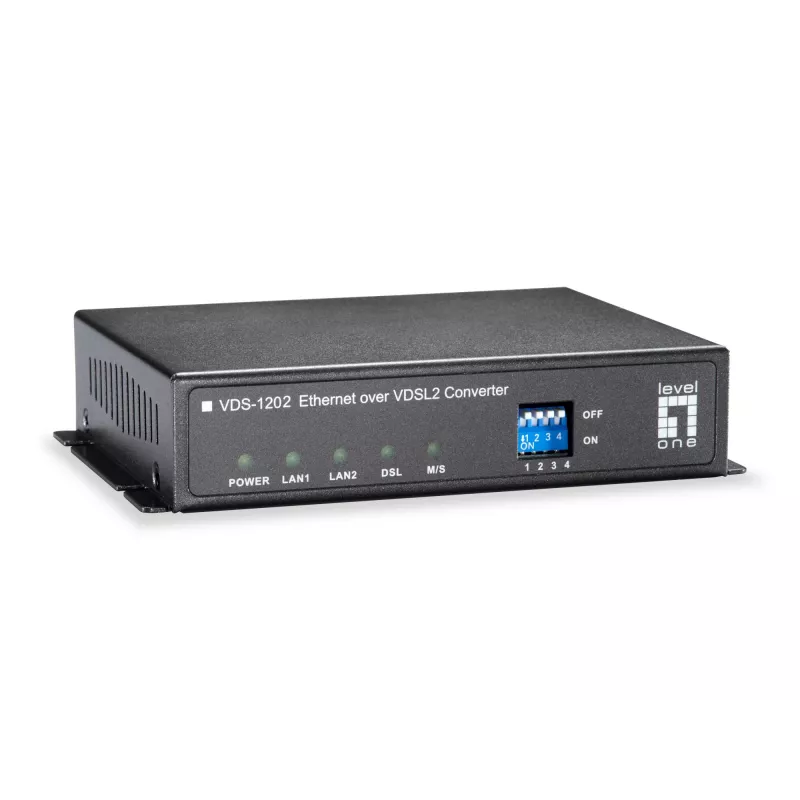 Tinklo keitiklis LevelOne VDS-1202 100 Mbit/s pilka