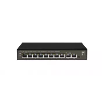 LevelOne FGP-1031 tinklo jungiklis, nevaldomas, Gigabit Ethernet (10/100/1000), Power over Ethernet (PoE), juodas