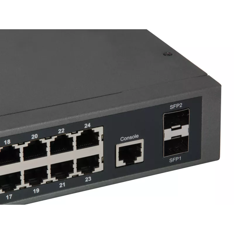 LevelOne GEP-2652 tinklo jungiklis, valdomas L2, Gigabit Ethernet (10/100/1000), Power over Ethernet (PoE), pilkas