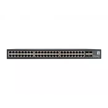LevelOne GTU-5211 tinklo jungiklis Nevaldomas Gigabit Ethernet (10/100/1000) Juodas