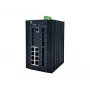 LevelOne IGX-2072 20 prievadų L2+ valdomas pramoninis jungiklis, 8 x 1GbE RJ45, 8 x 1GbE SFP, 4 x 1/2.5/10GbE SFP+, DIN bėgelis, -40°C iki 80°C