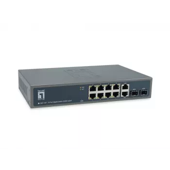 LevelOne GEP-1221 tinklo jungiklis nevaldomas Gigabit Ethernet (10/100/1000) Power over Ethernet (PoE) juodas