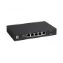 5 prievadų nevaldomas 2,5G eterneto jungiklis LEVELONE GEU-0525 — 5× 2,5G RJ-45, nevaldomas, 25 Gbit/s perjungimas, montuojamas ant sienos