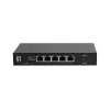 5 prievadų nevaldomas 2,5G eterneto jungiklis LEVELONE GEU-0525 — 5× 2,5G RJ-45, nevaldomas, 25 Gbit/s perjungimas, montuojamas ant sienos