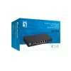 5 prievadų nevaldomas 2,5G eterneto jungiklis LEVELONE GEU-0525 — 5× 2,5G RJ-45, nevaldomas, 25 Gbit/s perjungimas, montuojamas ant sienos