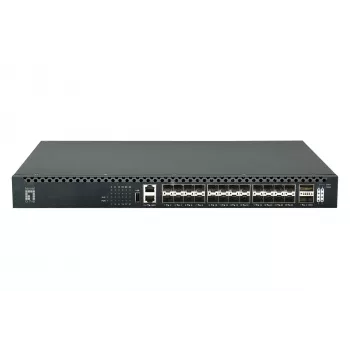 LevelOne XQS-3126 26 prievadų L3 valdomas TOR šviesolaidinis jungiklis, 24x 1/10GbE SFP+, 2x 40/100GbE QSFP28, karštai keičiamas perteklinis maitinimas