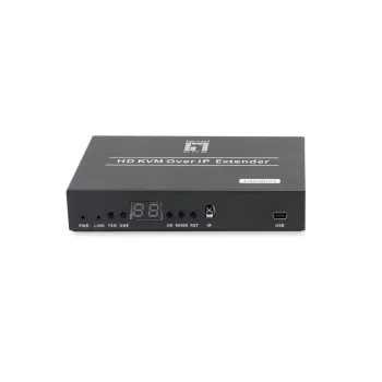 AV siųstuvas LEVELONE HVE-6701T – HDMI 1.3b, iki 1920×1080, Cat5e/Cat6/Cat7, Mini‑USB, 12V DC