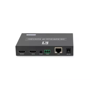 AV siųstuvas LEVELONE HVE-6701T – HDMI 1.3b, iki 1920×1080, Cat5e/Cat6/Cat7, Mini‑USB, 12V DC
