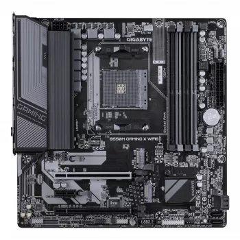 GIGABYTE B550M GAMING X WIFI6 pagrindinė plokštė – AMD Ryzen 5000, 5+3 fazių VRM, iki 3200MHz DDR4, PCIe 4.0 + PCIe 3.0 M.2, Wi-Fi 6, 1GbE LAN, USB 3.2 Gen 1