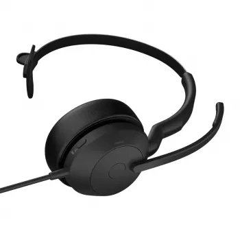 Jabra Evolve2 50 ausinės su laidu, USB Type-C / USB Type-A, juodos