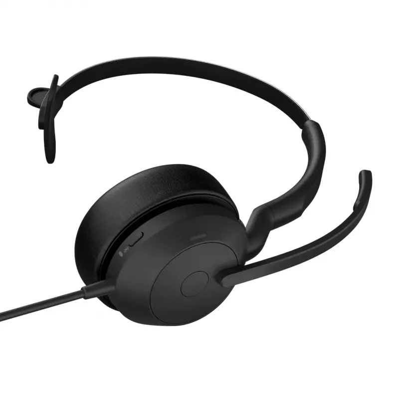 Jabra Evolve2 50 ausinės su laidu, USB Type-C / USB Type-A, juodos