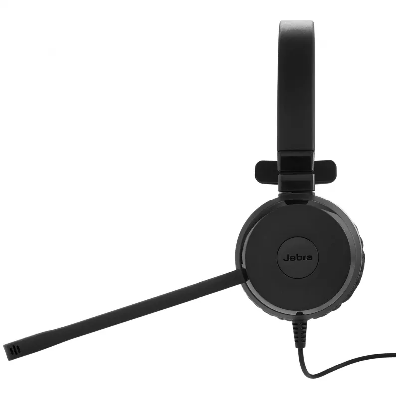 Jabra Evolve 20 SE ausinės su mikrofonu, laidinės, ant galvos, biurui / skambučių centrui, USB Type-C / USB Type-A, juodos