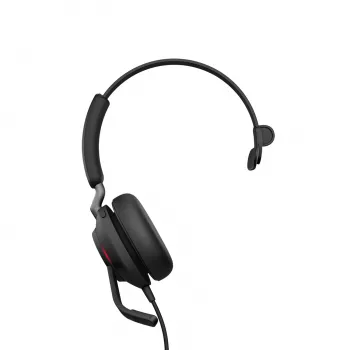 Ausinės Jabra Evolve2 40 SE laidinės USB Type-C / USB-A, ant ausų, lankeliu, 20–20000 Hz, 113 g, juodos