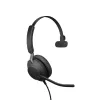 Ausinės Jabra Evolve2 40 SE laidinės USB Type-C / USB-A, ant ausų, lankeliu, 20–20000 Hz, 113 g, juodos