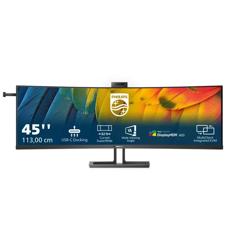 Philips 6000 serijos 45B1U6900CH/00 kompiuterio monitorius 113 cm (44,5 colio) 5120 x 1440 pikselių UltraWide Dual Quad HD LED juodas