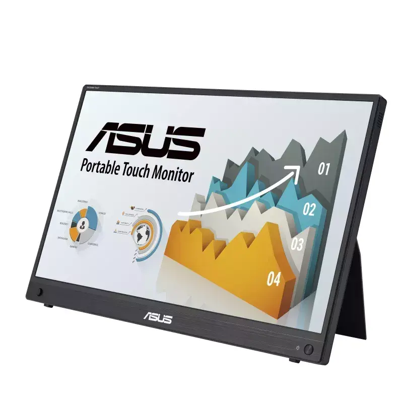 ASUS ZenScreen MB16AMTR nešiojamas monitorius 39,6 cm (15,6 col.) 1920×1080 Full HD LCD jutiklinis ekranas juodas