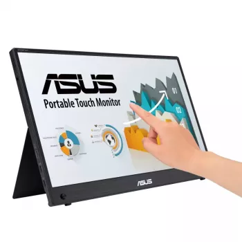 ASUS ZenScreen MB16AMTR nešiojamas monitorius 39,6 cm (15,6 col.) 1920×1080 Full HD LCD jutiklinis ekranas juodas