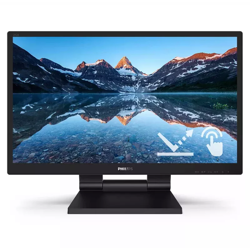 Philips 242B9TL/00 monitorius 60,5 cm (23,8 colio) 1920 x 1080 pikselių Full HD LCD liečiamas ekranas juodas