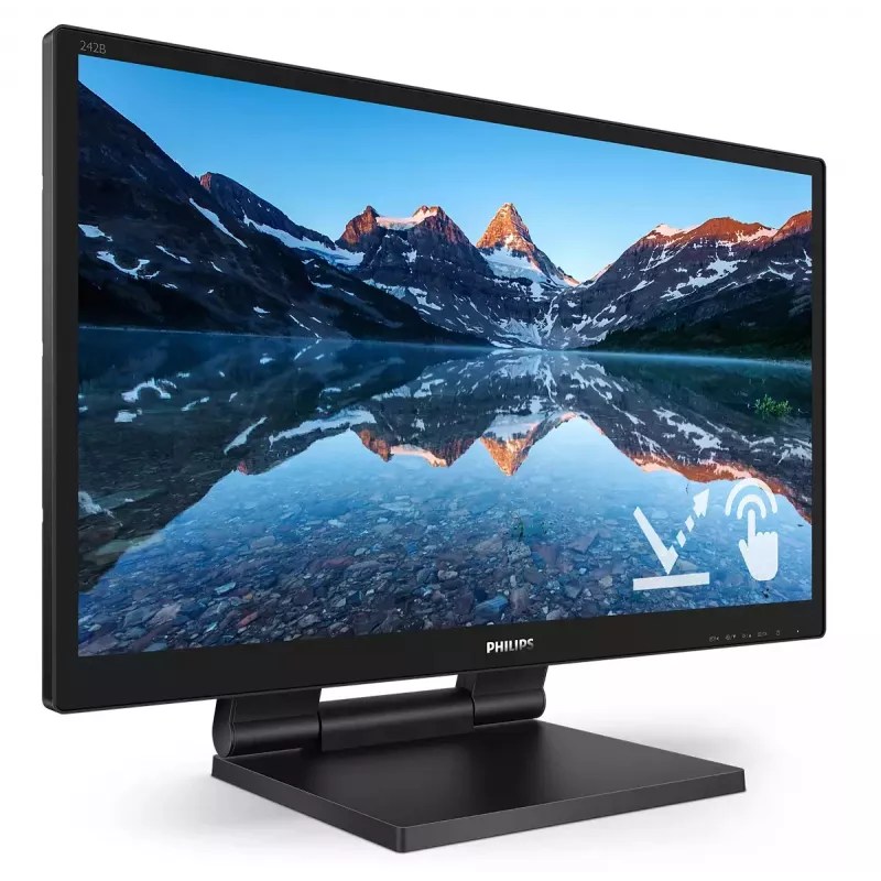 Philips 242B9TL/00 monitorius 60,5 cm (23,8 colio) 1920 x 1080 pikselių Full HD LCD liečiamas ekranas juodas