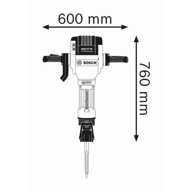 Bosch 0 611 30A 000 plaktukinis grąžtas 2000 W