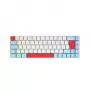 CHERRY MX-LP 2.1 belaidė kompaktiška klaviatūra, RF Wireless + Bluetooth, QWERTZ vokiškas išdėstymas, balta