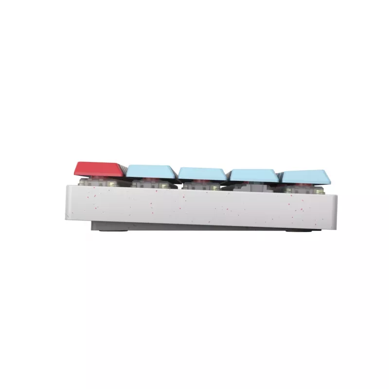 CHERRY MX-LP 2.1 belaidė kompaktiška klaviatūra, RF Wireless + Bluetooth, QWERTZ vokiškas išdėstymas, balta