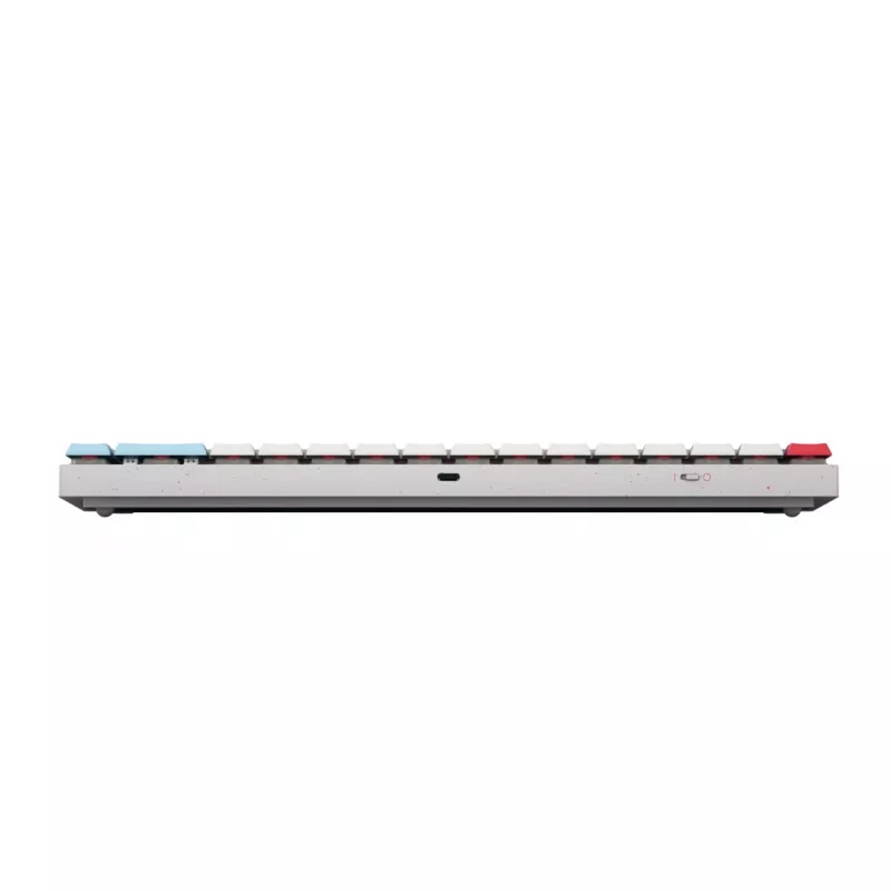 CHERRY MX-LP 2.1 belaidė kompaktiška klaviatūra, RF Wireless + Bluetooth, QWERTZ vokiškas išdėstymas, balta
