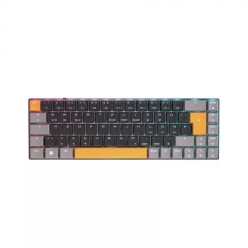 CHERRY MX-LP 2.1 kompaktiška belaidė klaviatūra žaidimams RF Wireless + Bluetooth QWERTZ vokiška juoda