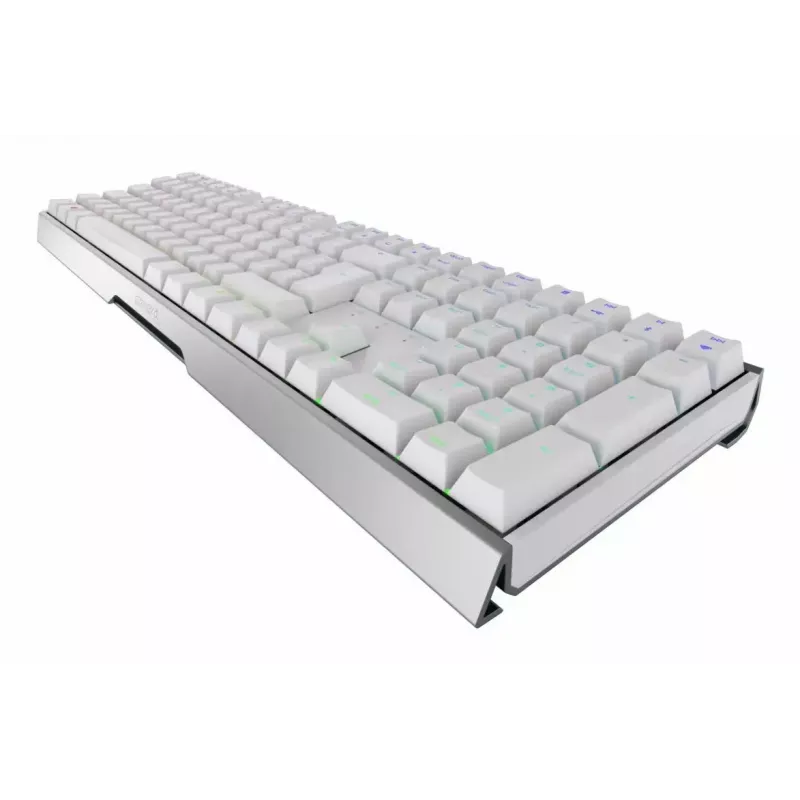 Belaidė žaidimų klaviatūra CHERRY MX 3.0S Wireless, RF + Bluetooth, QWERTZ, vokiškas išdėstymas, balta