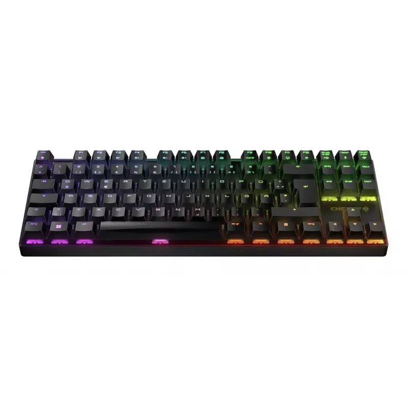 CHERRY MX 8.2 TKL Wireless RGB klaviatūra žaidimams USB + belaidis RF + Bluetooth QWERTZ vokiška juoda