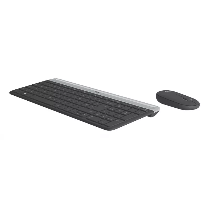 LOGITECH MK470 belaidis klaviatūros ir pelės rinkinys, grafitas, AZERTY prancūzų išdėstymas