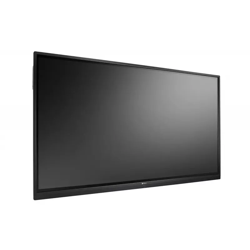 AG Neovo IFP-7502 interaktyvus plokščiasis ekranas 189,2 cm (74,5 colio) LCD Wi-Fi 350 cd/m² 4K Ultra HD juodas liečiamasis ekranas su įmontuotu procesoriumi Android 8.0