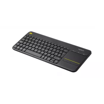 LOGITECH Wireless Touch Keyboard K400 Plus - Juoda - Ispaniškas Qwerty