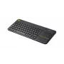 LOGITECH Wireless Touch Keyboard K400 Plus - Juoda - Ispaniškas Qwerty
