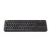 LOGITECH Wireless Touch Keyboard K400 Plus - Juoda - Ispaniškas Qwerty