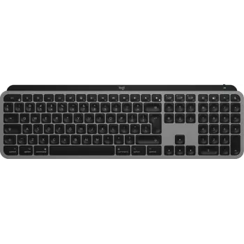 Logitech MX Keys S for Mac klaviatūra belaidė Bluetooth QWERTY juoda aliuminio apdaila