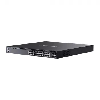 TP-Link Omada 24 prievadų Gigabit sukraunamas L3 valdomas PoE+ jungiklis su 4 10G lizdais