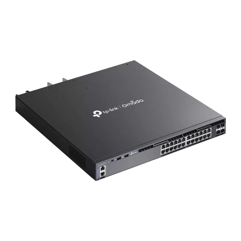 TP-Link Omada 24 prievadų Gigabit sukraunamas L3 valdomas PoE+ jungiklis su 4 10G lizdais