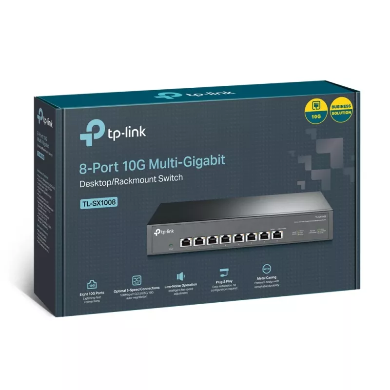 Nevaldomas jungiklis TP-Link TL-SX1008 8 prievadų 10G stalinis/statyvinis
