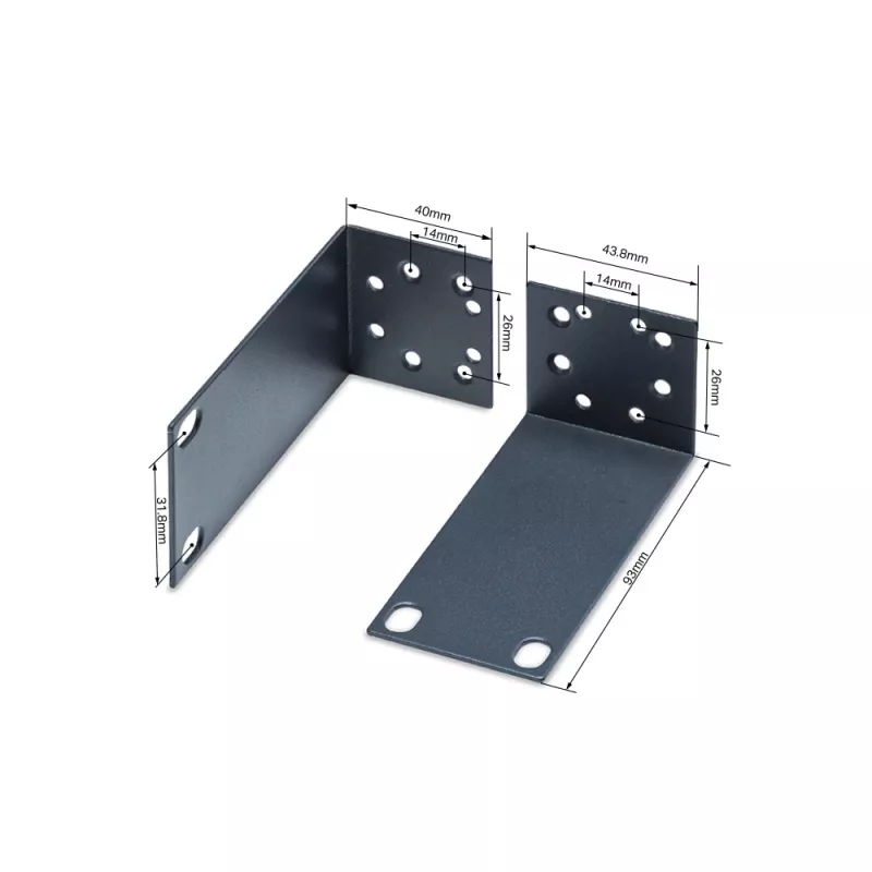 Montavimo komplektas TP-Link Omada Rack Mount Kit 13 colių metalinis juodas