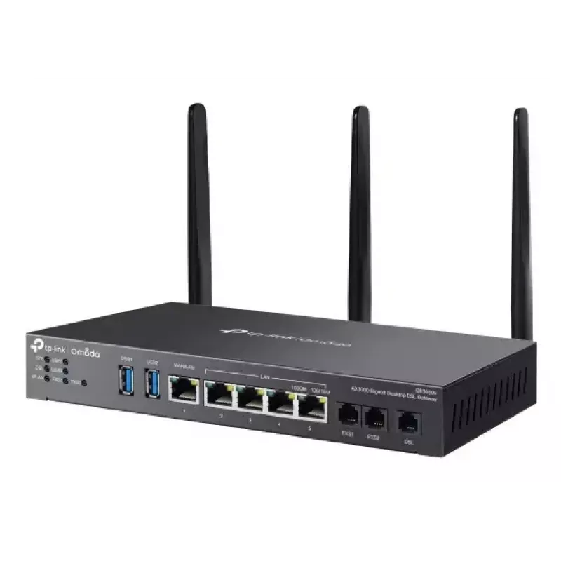 TP-Link Omada AX3000 belaidis maršrutizatorius Gigabit Ethernet dviejų juostų (2,4 GHz / 5 GHz) juodas