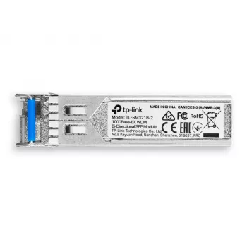 TP-Link TL-SM321B vienmodis dvipusis SFP modulis, 1250 Mbit/s, LC, 9/125 µm
