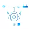 TP-Link Tapo TC65 lauko apsaugos belaidė IP kamera, 3MP, IP66, naktinis matymas 30 m