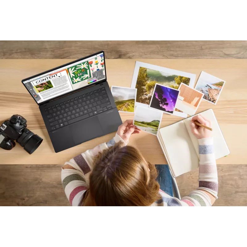 ASUS Vivobook S14 OLED S5406SA-QD151W nešiojamas kompiuteris Copilot+ PC Intel Core Ultra 7 256V 35,6 cm (14 colių) WUXGA 16 GB LPDDR5x-SDRAM 1 TB SSD Wi-Fi 7 (802.11be) Windows 11 Home juodas
