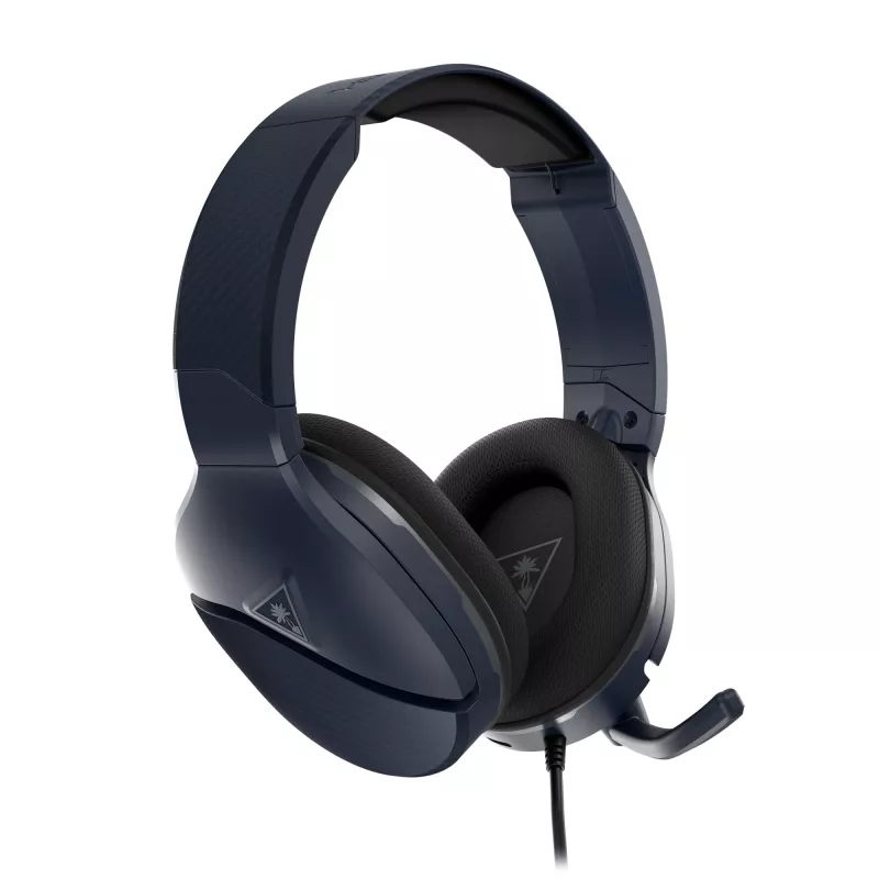 Turtle Beach Recon 200 Gen 2 ausinės su laidu, galvos lankeliu, žaidimams, juodos, tamsiai mėlynos