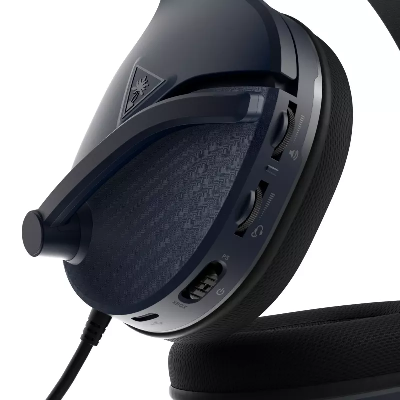 Turtle Beach Recon 200 Gen 2 ausinės su laidu, galvos lankeliu, žaidimams, juodos, tamsiai mėlynos
